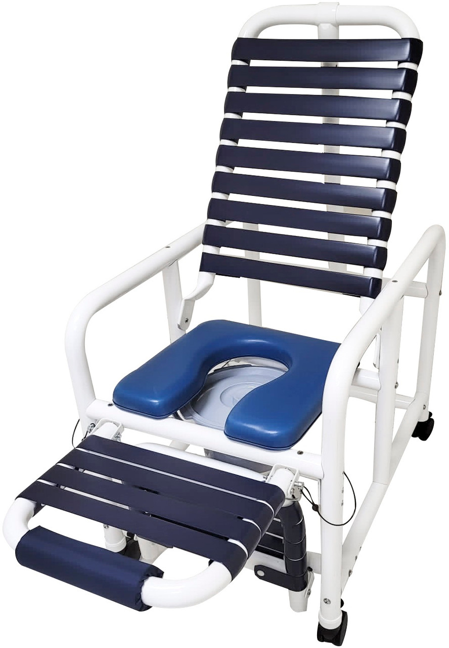 Shower chair hot sale with reclining back