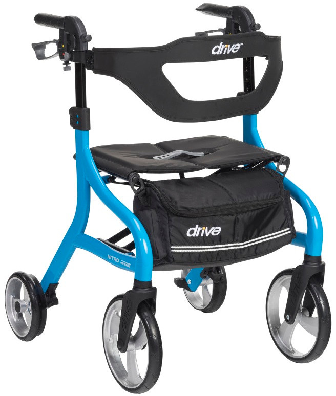 Drive Nitro Sprint Tall Rollator Walker 102662BK-T 102662BL-T