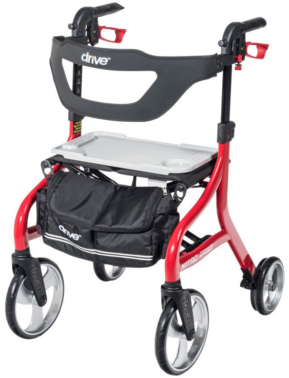 Drive Nitro Sprint Tall Rollator Walker 102662BK-T 102662BL
