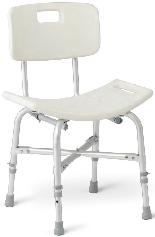 Rhythm B3250HD Heavy Duty Bath Chair with Cross Frame Brace, Back