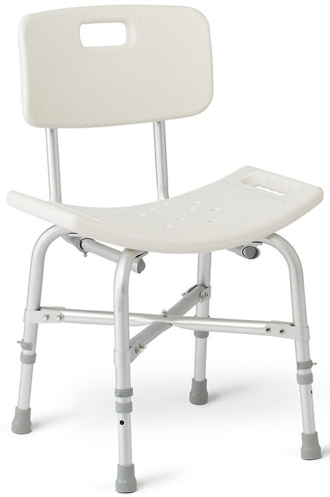 Rhythm B3250HD Heavy Duty Bath Chair with Cross Frame Brace, Back