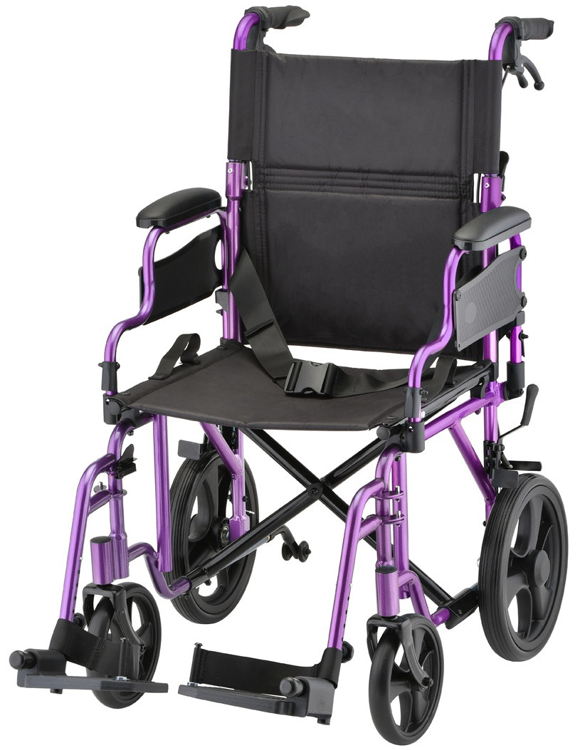 Nova 353 Transport Chair with Flip Up Desk Arms