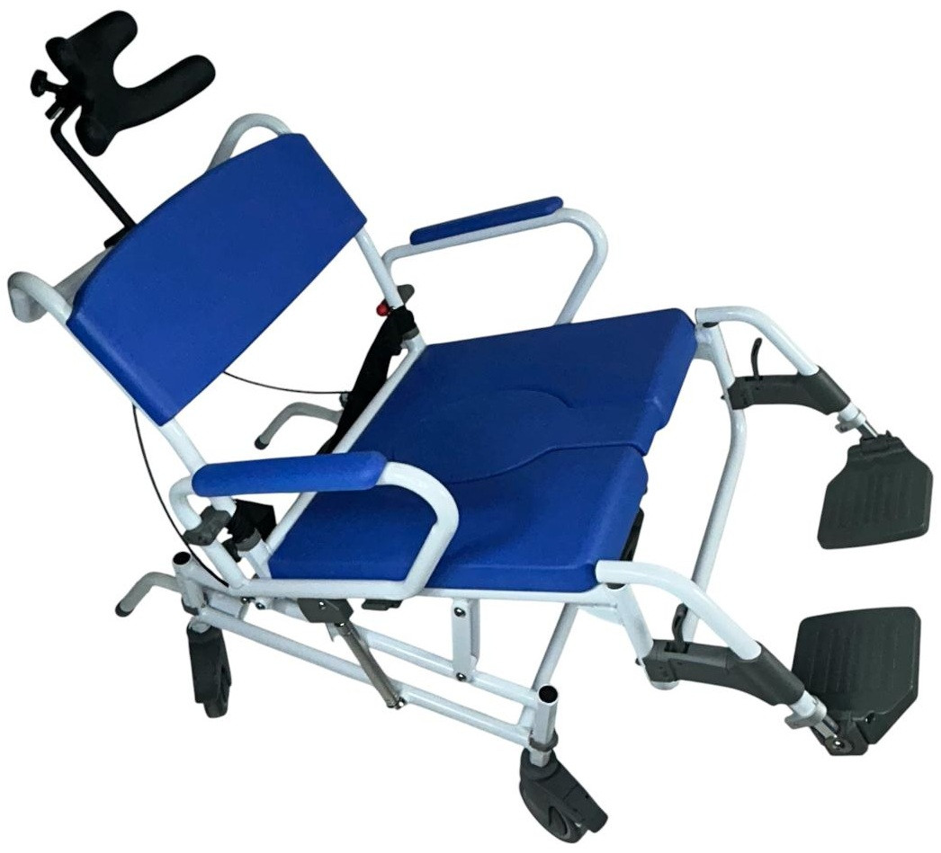 EZee Life 198 Bariatric Tilt Aluminum Shower Commode Chair