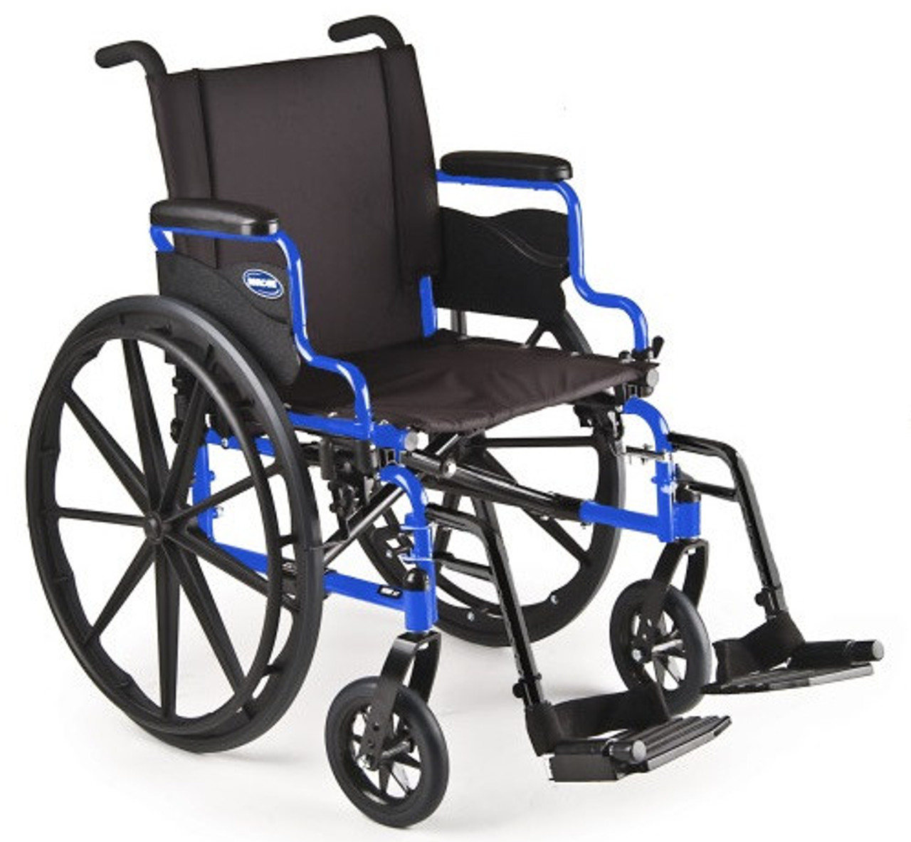 Blue Streak Wheelchair 20 Seat Flip Back Arms Swing Away Drive Medica