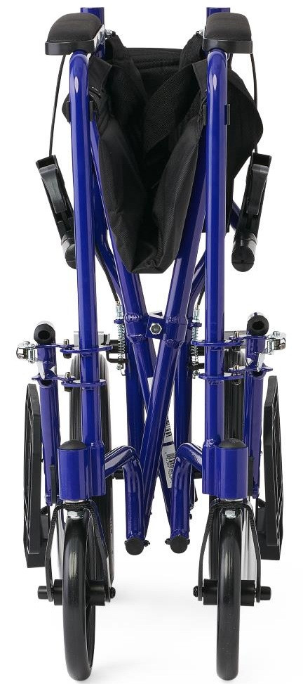 Medline Deluxe Aluminum Transport Wheelchair with 12