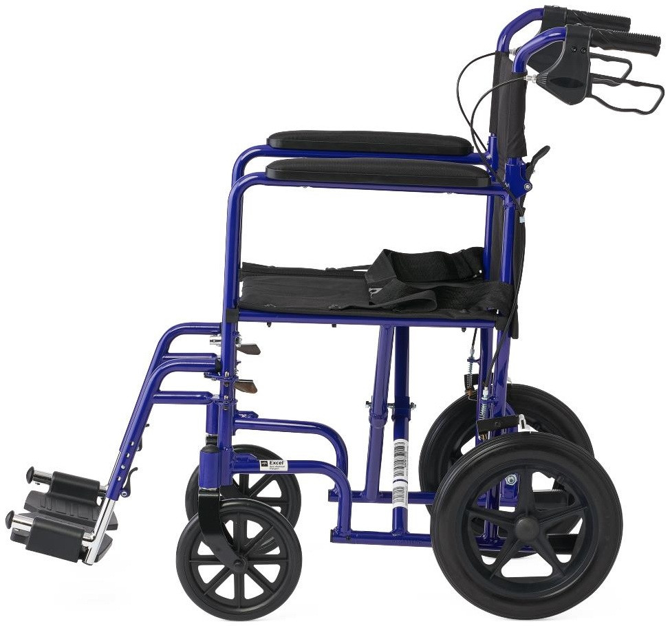 車椅子 Meda-san Medline Deluxe Aluminum Transport Wheelchair with 12