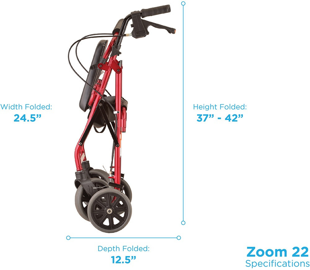 Nova 4222 Zoom 22 Walker Rollator