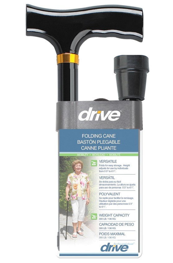 Drive 10304 Folding Cane Adjustable Height