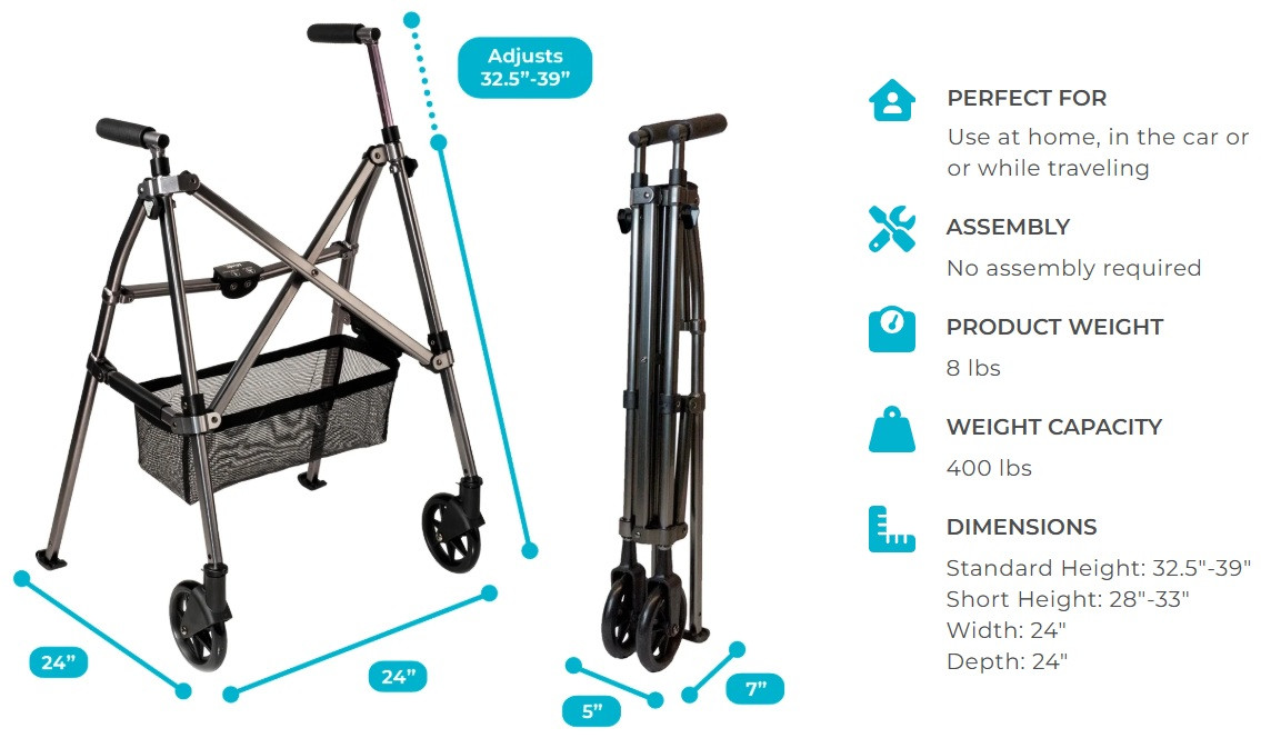 Walkersページ Stander 4300 Wonder Walker Plus with Swivel Wheels