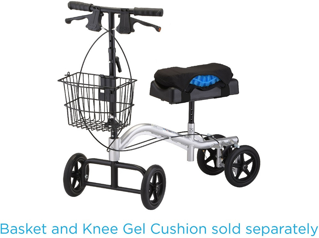 Foldable Knee Walker Scooter Turning Brake Basket