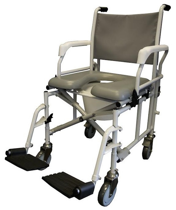 Tuffcare S900 Shower Commode Chair with 6" Casters