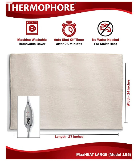 Thermophore MaxHEAT Moist Heating Pad Deep Heat
