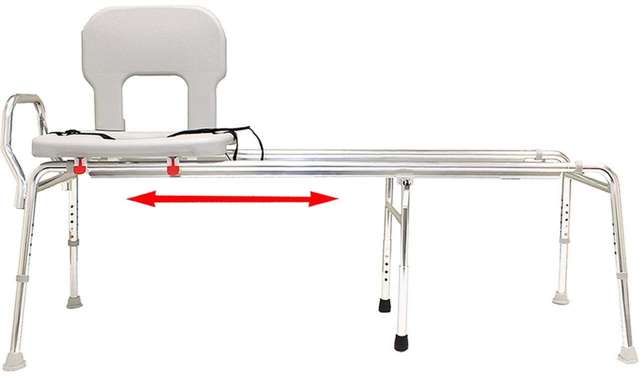 Eagle Health Long Toilet to Tub Sliding Transfer Bench