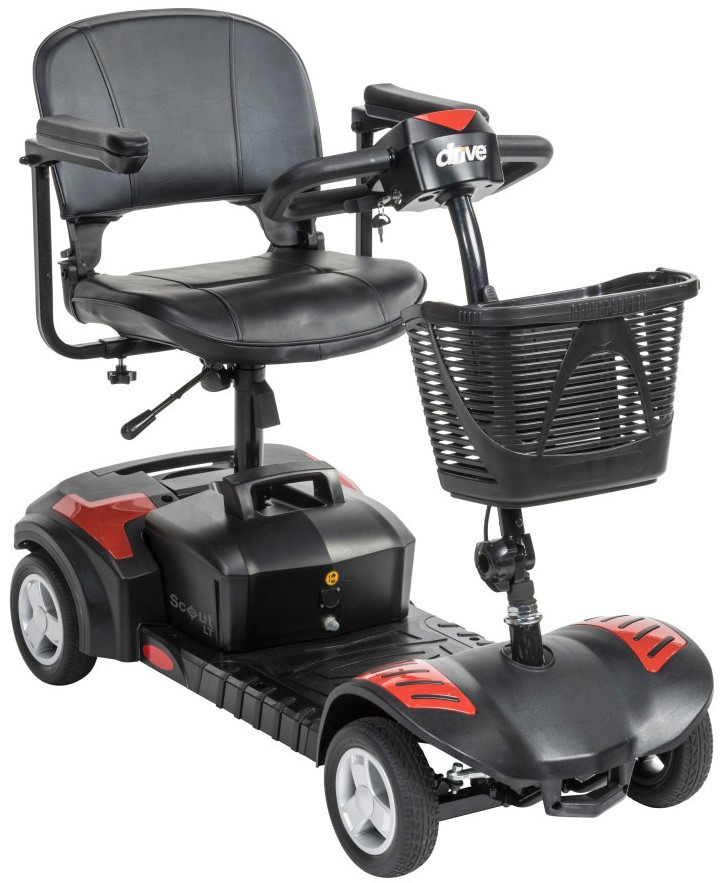 Drive SCOUTLT4 Scout LT 4-Wheel Portable Motorized Scooter