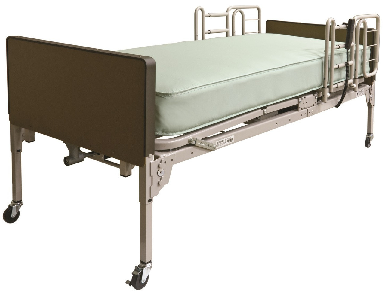 Patriot Full Electric Hospital Bed Bundle w/ Mattress, Rails by Lumex