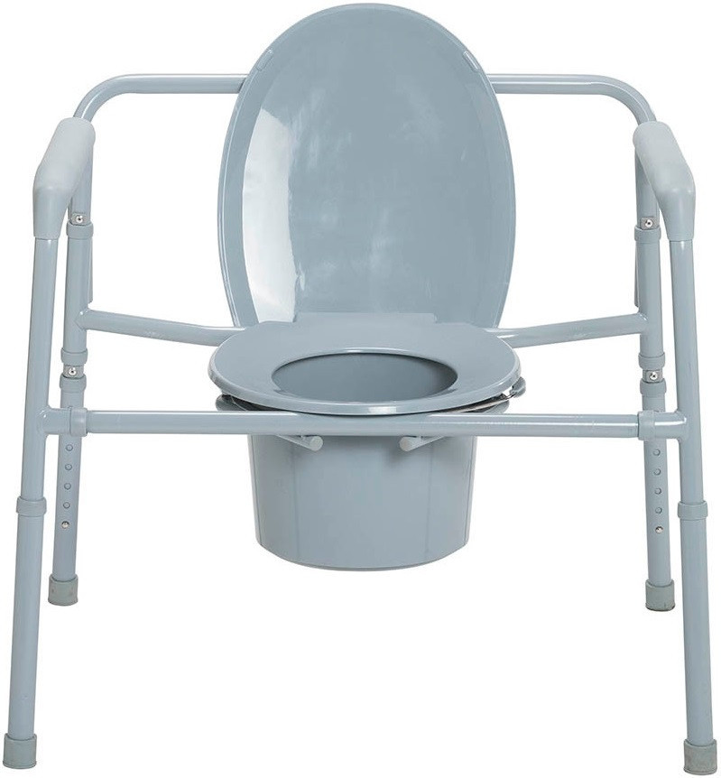 Drive Extra Wide Heavy Duty Folding Commode Chair 11117N1