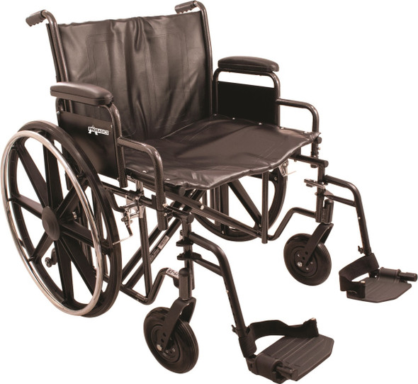 Probasics K7 bariatric heavy duty wheelchair with swing-away footrests