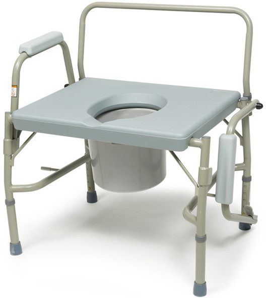 Lumex 6438A Bariatric Drop Arm Commode one arm down