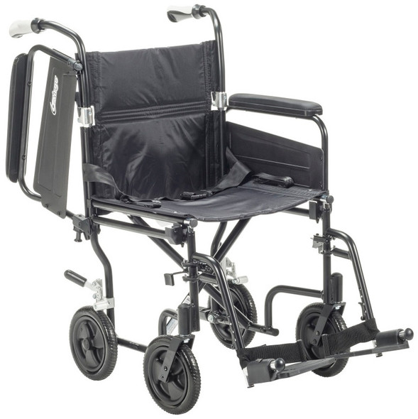 Drive Airgo Comfort Plus Lightweight Transport Chair arm up