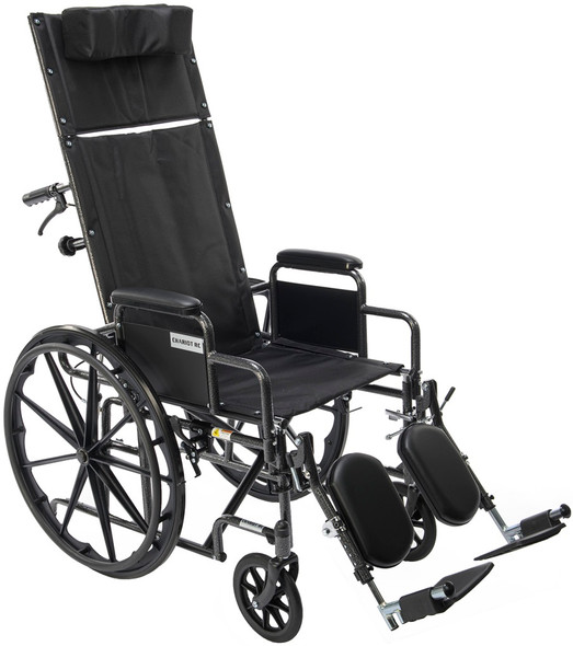 Chariot RC reclining wheelchair with desk armrests 