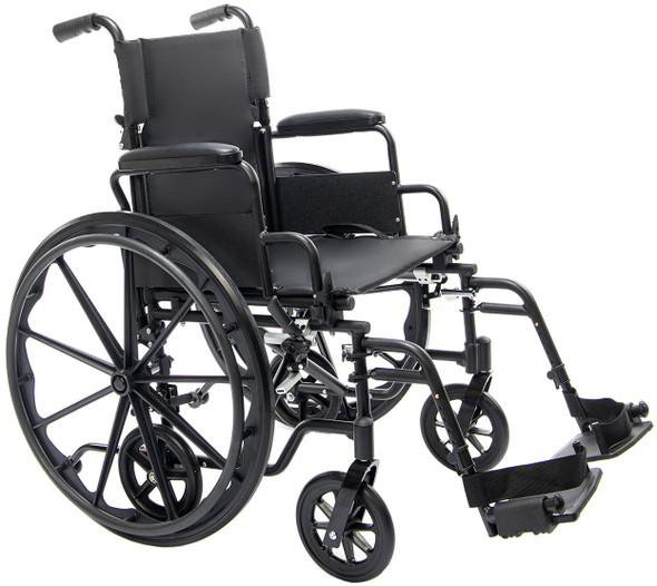 Protekt Cambria Transport Chair Wheelchair Combo in wheelchair mode