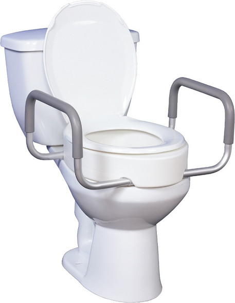 Drive 12402 toilet seat rizer with arms fits only standard round toilets