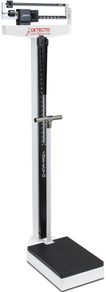Detecto 449 Eye-Level Physician Scale w/ Handpost & Height Rod right facing