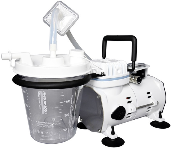 Roscoe ASP-ROS high vacuum aspirator with collection canister view