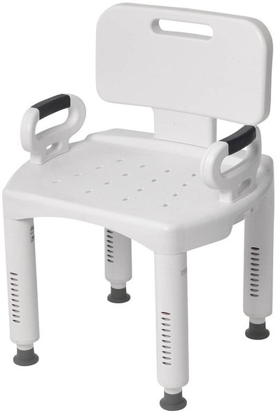 Drive RTL12505 Premium Bath Chair with Arms & Back left facing