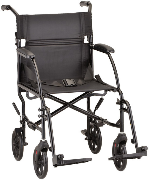 Nova 379 Ultra Light Transport Chair Black