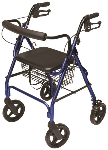 Lumex RJ4805 Walkabout Deluxe Rollator Royal Blue