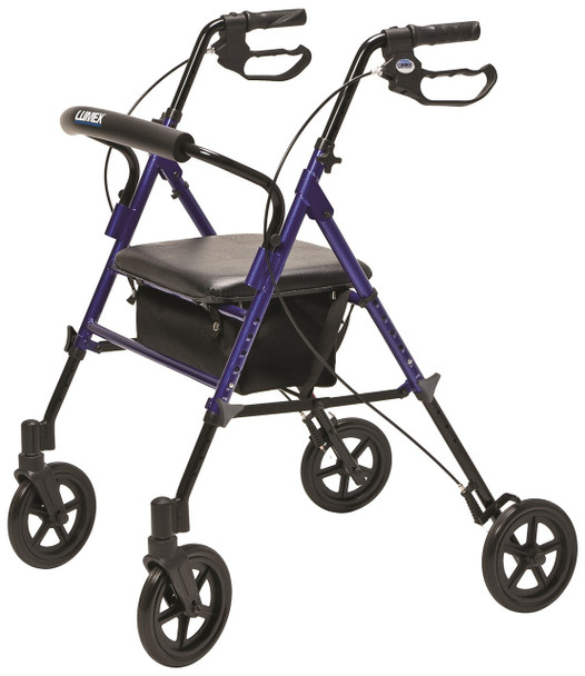 Set N' Go Wide Height Adjustable Rollator RJ4718 by Lumex