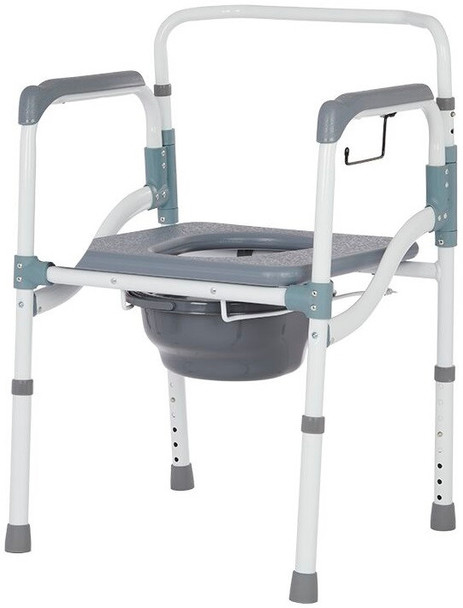 Folding 3 in 1 Commode with Elongated Seat B3500F by Lifestyle Mobility Aids