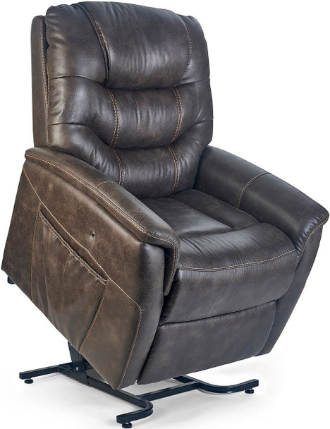 Deluna Dione PR446 lift chair Sutton Graphite raised position