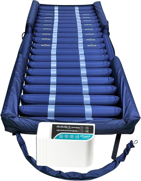 Protekt® Aire 6000AB Alternating Pressure Mattress w/ Cell-on-Cell Base, Side Bolsters, Deluxe Pump 80060AB by Proactive