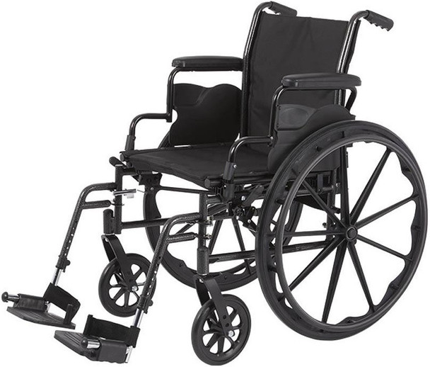 Cadence K3 lightweight wheelchair with footrests