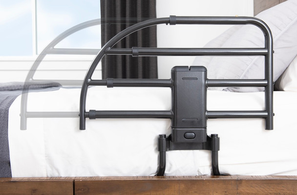 Stander 8965 Click-N-Go Extendable Bed Rail adjusts in length for greater protection