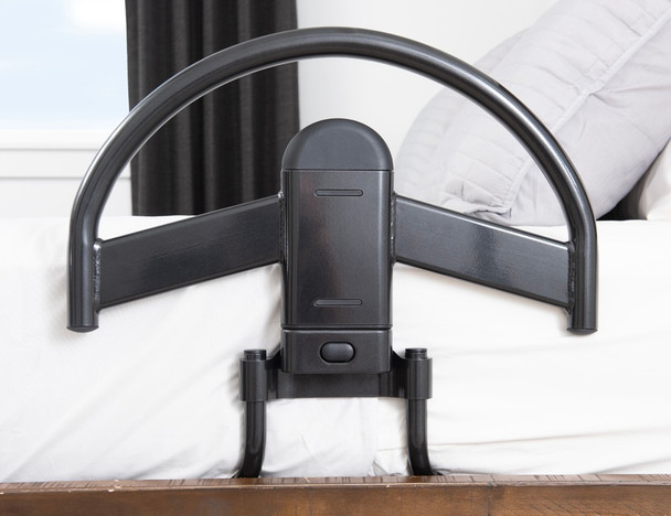 Stander 8960 Click N Go Bed Handle attaches to traditional beds with strap