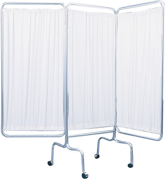 Drive 13508 Privacy Screen with Wheels with panels partially folded