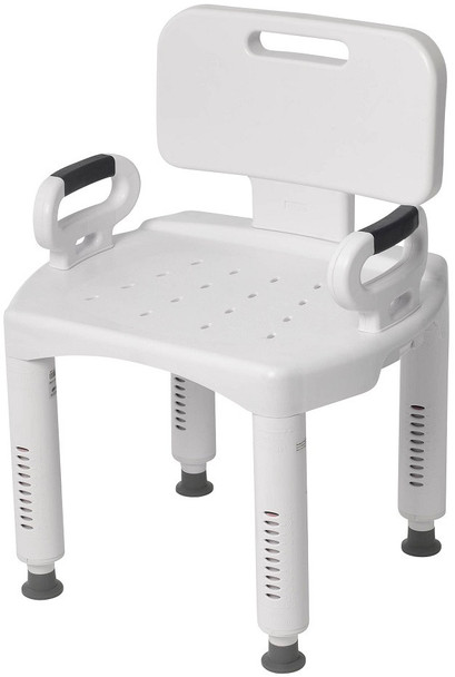 Drive RTL12505 Premium Bath Chair with Arms & Back left facing