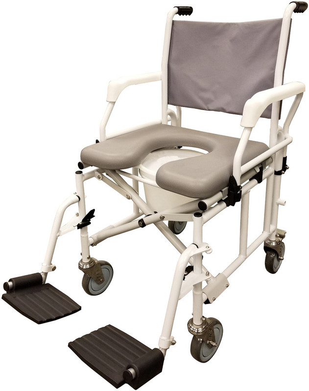Tuffcare S900 Shower Commode Chair With 6 Casters
