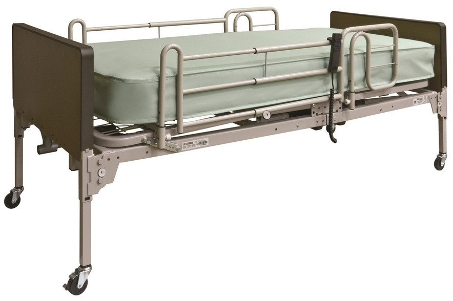 Patriot Full Electric Hospital Bed, Mattress, Rails by Lumex Patriot Full Electric Hospital Bed, Mattress, Rails by Lumex