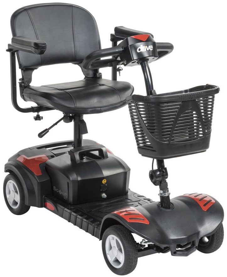 Drive SCOUTLT4 Scout LT 4-Wheel Portable Motorized Scooter