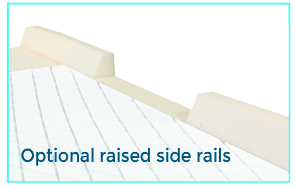 optional foam bed rails