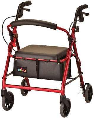 walker Two Button Folding Walker With 5