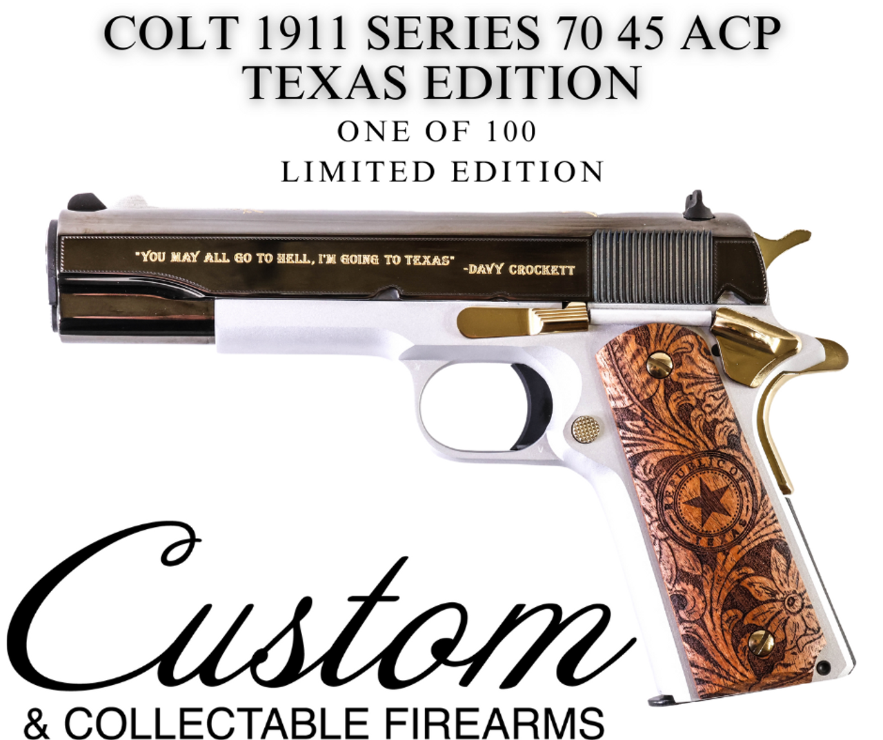 CNC Exclusive Colt 1911 Series 70 Government Lone Star Edition 45 ACP