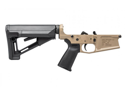 Aero Precision M5 Enhanced Complete Lower Receiver w/ Magpul MOE & STR FDE Cerakote APAR308019