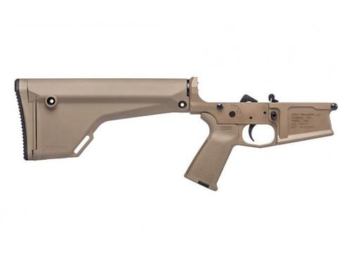 Aero Precision M5 Complete Lower Receiver w/ MOE Grip & Fixed Rifle Stock FDE Cerakote APAR308230