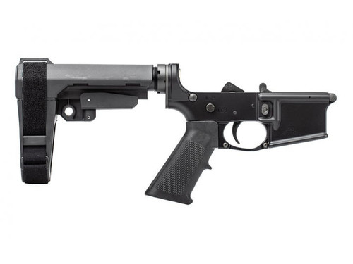 Aero Precision AR15 Pistol Complete Lower Receiver w/ A2 Grip & SBA3 Brace Anodized/Black APAR501148