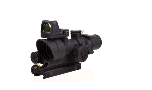 Trijicon ACOG 4x32 LED Red Crosshair .223 Reticle & Adjustable LED 3.25 MOA Red Dot RMR Type 2 TA02-C-100564